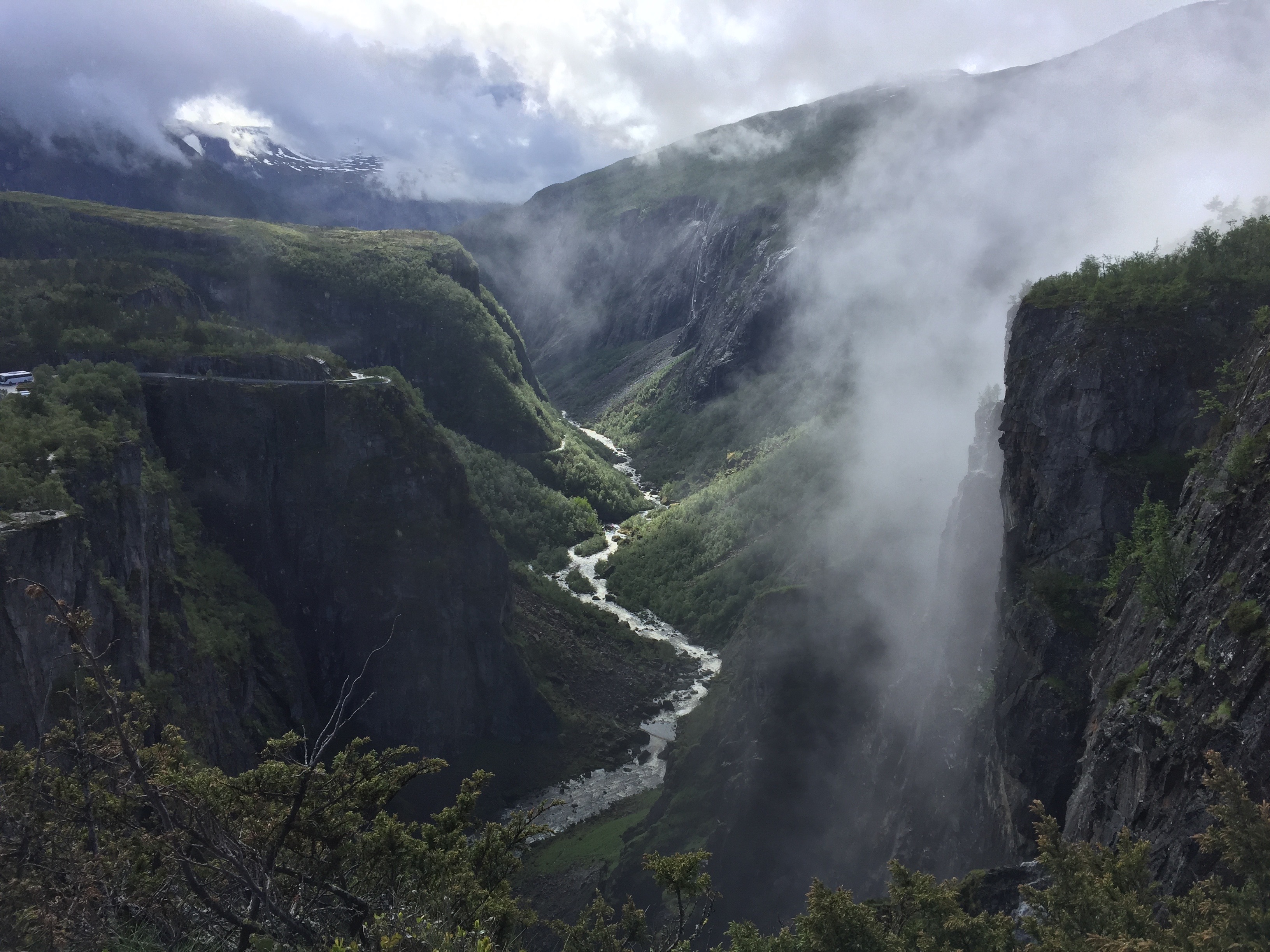 Wasserfall Voringsfossen Norwegen