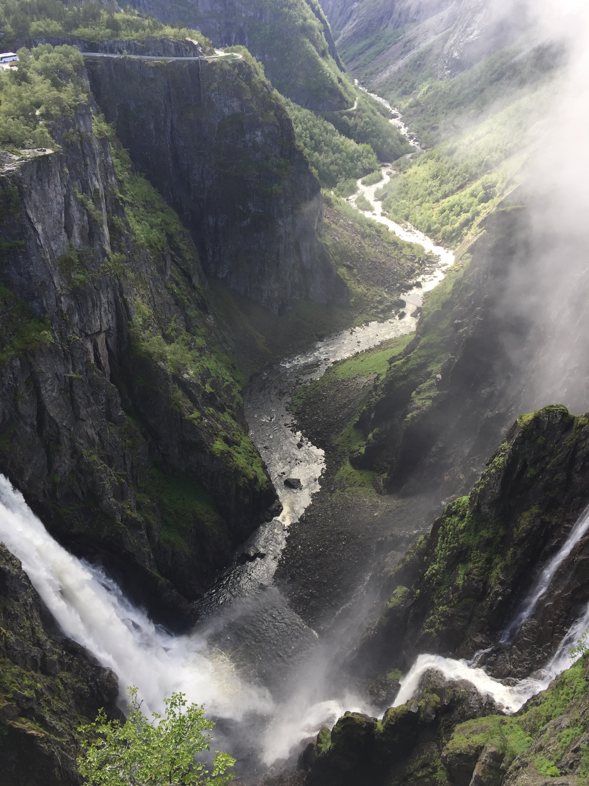 Wasserfall Voringsfossen Norwegen