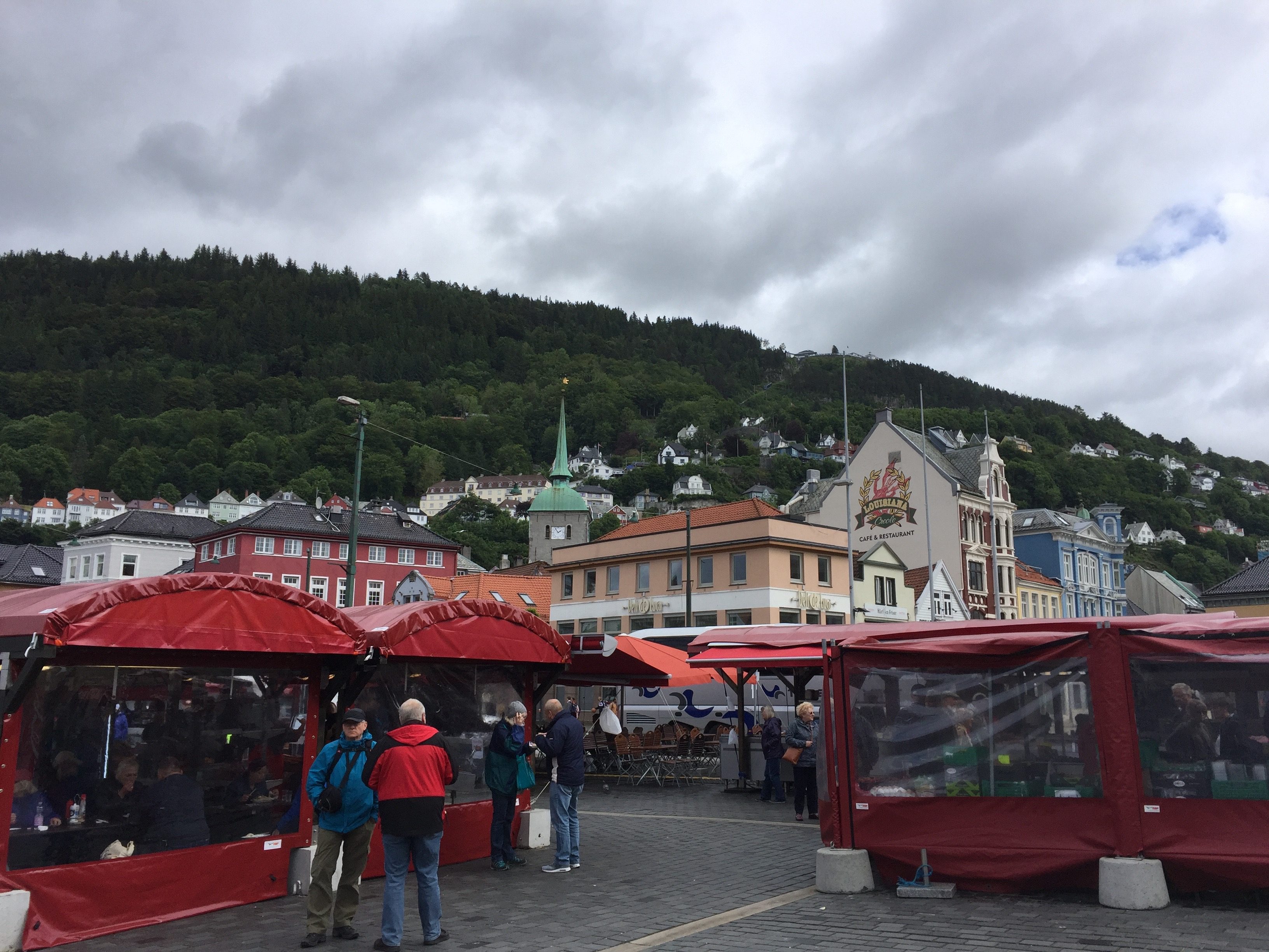 Bergen Norwegen Fischmarkt